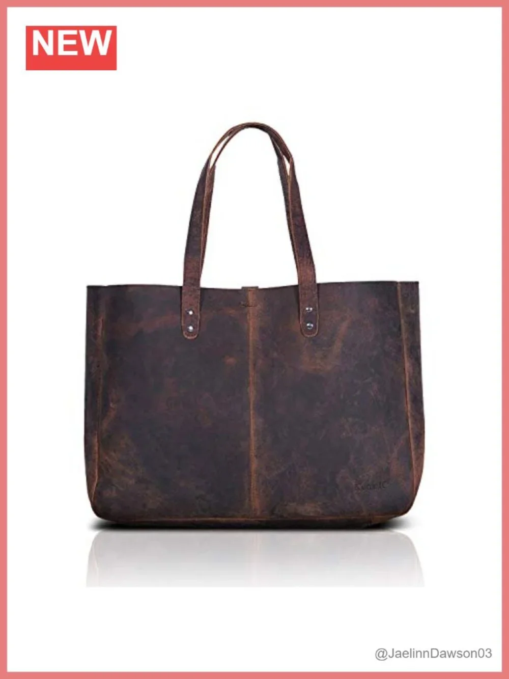 Leather Tote Bag Women Travel Shopping Satchel Handbag Purse